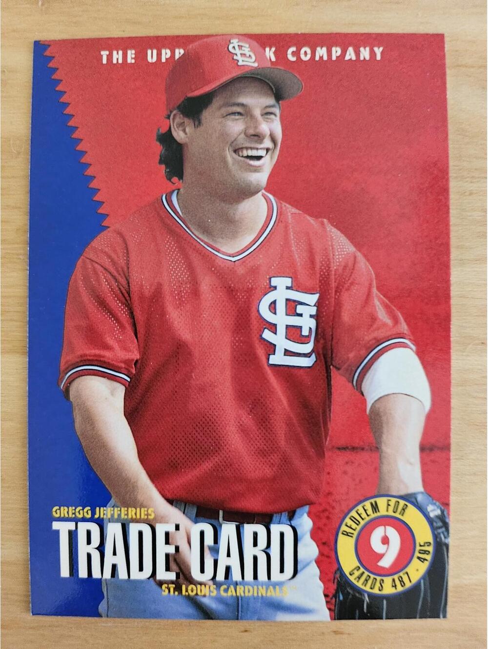 1995 Upper Deck #TC5 Gregg Jefferies Trade Card Redemptions
